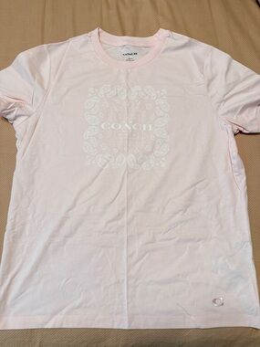 Coach Pale Pink Crewneck Tee
